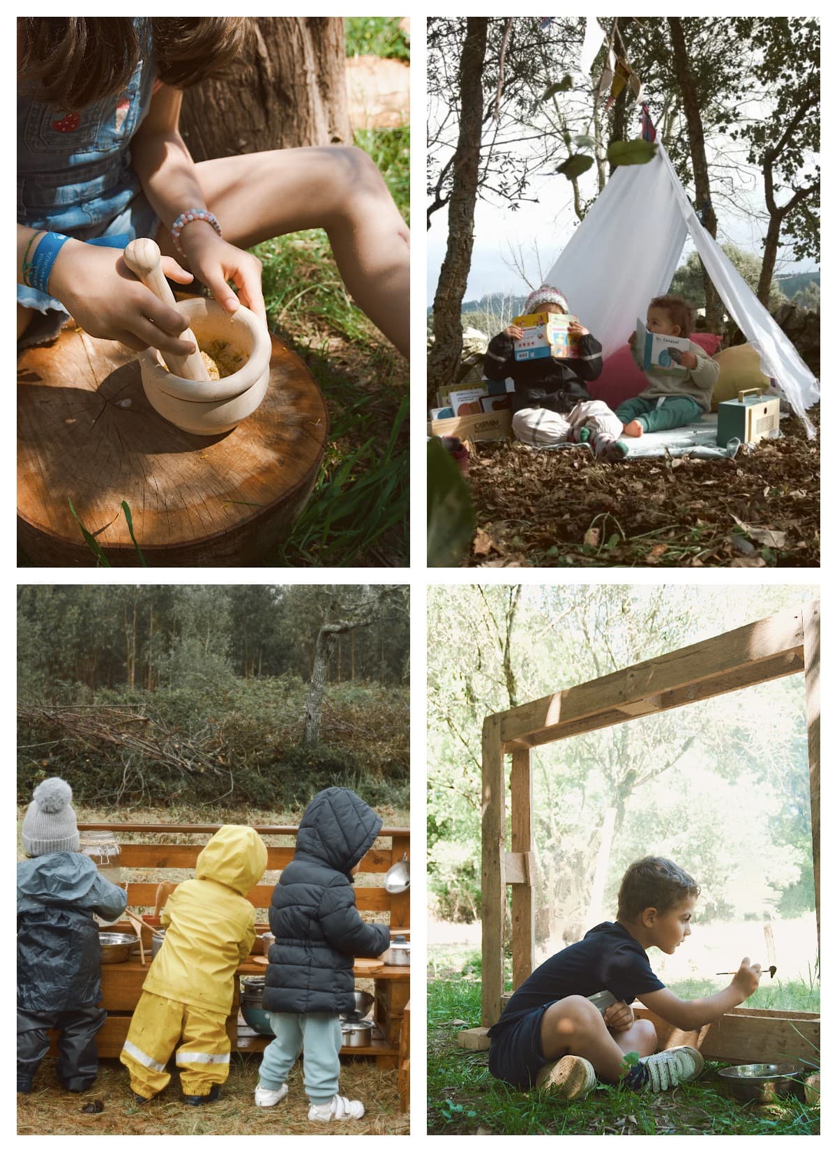 different activities being performed